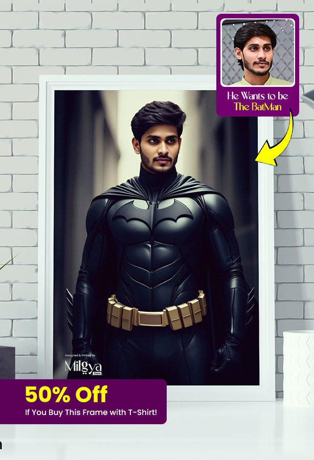At Milgya Store, we turn your imagination into reality with Customized DTF Printed T-Shirts! 🌟 Whether you want to see yourself as a powerful superhero, a future doctor, astronaut, or anything you dream of, we've got you covered. 📸 How It Works: - Provide Us Your Picture. - We transform your image into your desired superhero or profession. - Your artwork will be printed on premium T-shirts using DTF Printing. - We Deliver it To Your Doorstep. ✅ Why Choose Milgya Store? We offer Washable, water-resistant, and scratch-resistant T-Shirts and Pictures are made uniquely for You! 📲 Visit Our Website: www.milgya.com Contact Us Through WhatsApp: 0335 9869666 Or Click This Link to Chat with Us on WhatSApp: https://wa.me/qr/AKMEOCNQYUHKO1 📱 Follow Us On Social Media: Facebook: https://www.facebook.com/milgyastore/ Instagram: https://www.instagram.com/milgyastore/ Pinterest: https://www.pinterest.com/milgyastore/ Youtube: https://www.youtube.com/@milgyastore/ #MilgyaStore #DreamsToReality #CustomTShirt #DTFPrinting #DTFPrints #DTFPrintingPakistan #CustomDTFPrinting #FutureProfession #PersonalizedGifts #TShirtPrinting #CustomTShirtPrint #DTFDesigns